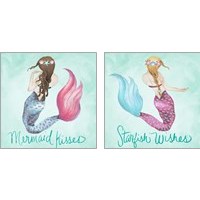 Framed Mermaid 2 Piece Art Print Set