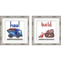 Framed Construction 2 Piece Framed Art Print Set