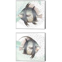 Framed Coastal Fish 2 Piece Canvas Print Set