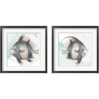 Framed 'Coastal Fish 2 Piece Framed Art Print Set' border=