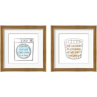 Framed Laundry 2 Piece Framed Art Print Set