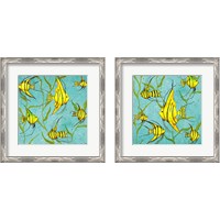 Framed 'School Of Fish 2 Piece Framed Art Print Set' border=