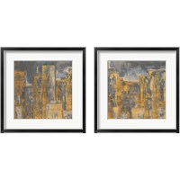 Framed Gold City Eclipse Square 2 Piece Framed Art Print Set