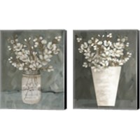 Framed 'Spring Blooms 2 Piece Canvas Print Set' border=