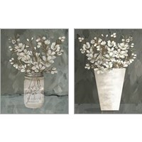 Framed 'Spring Blooms 2 Piece Art Print Set' border=