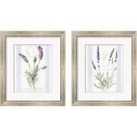 Framed Floursack Lavender 2 Piece Framed Art Print Set