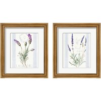 Framed Floursack Lavender 2 Piece Framed Art Print Set