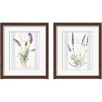 Framed 'Floursack Lavender 2 Piece Framed Art Print Set' border=