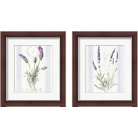 Framed 'Floursack Lavender 2 Piece Framed Art Print Set' border=