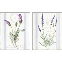 Framed 'Floursack Lavender 2 Piece Art Print Set' border=