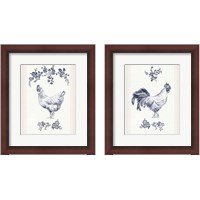 Framed 'Summer Chickens 2 Piece Framed Art Print Set' border=
