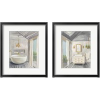 Framed Attic Bathroom 2 Piece Framed Art Print Set