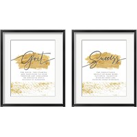 Framed 'Word Definitions 2 Piece Framed Art Print Set' border=