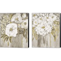 Framed 'Golden Age Floral 2 Piece Canvas Print Set' border=