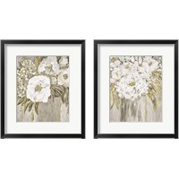 Framed 'Golden Age Floral 2 Piece Framed Art Print Set' border=