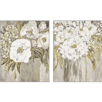 Framed Golden Age Floral 2 Piece Art Print Set