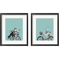 Framed What a Wild Ride on Teal 2 Piece Framed Art Print Set
