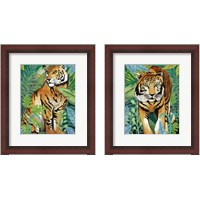 Framed Tiger In The Jungle 2 Piece Framed Art Print Set