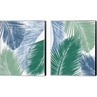 Framed 'Baru Palm Collage 2 Piece Canvas Print Set' border=