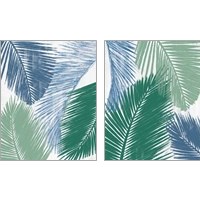 Framed 'Baru Palm Collage 2 Piece Art Print Set' border=