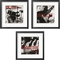 Framed Grunge Music 3 Piece Framed Art Print Set