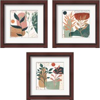 Framed Abstract Blossom 3 Piece Framed Art Print Set