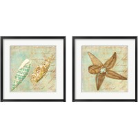 Framed 'Sea Life 2 Piece Framed Art Print Set' border=