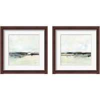 Framed 'Sage Skies 2 Piece Framed Art Print Set' border=