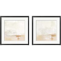 Framed 'Smudged Horizon 2 Piece Framed Art Print Set' border=