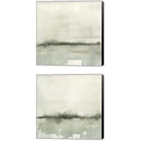 Framed 'Winter Reflections 2 Piece Canvas Print Set' border=