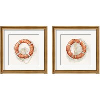 Framed 'Nautical Safety 2 Piece Framed Art Print Set' border=