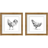 Framed Barn Fowl 2 Piece Framed Art Print Set