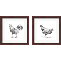 Framed Barn Fowl 2 Piece Framed Art Print Set