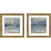 Framed Textured Coastline 2 Piece Framed Art Print Set