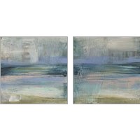 Framed Textured Coastline 2 Piece Art Print Set