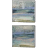 Framed 'Textured Coastline 2 Piece Canvas Print Set' border=