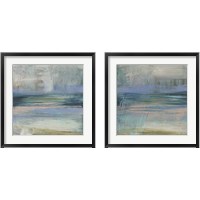 Framed Textured Coastline 2 Piece Framed Art Print Set