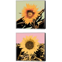Framed Pop Art Sunflower 2 Piece Canvas Print Set