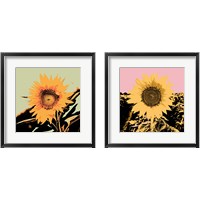 Framed Pop Art Sunflower 2 Piece Framed Art Print Set