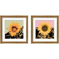 Framed Pop Art Sunflower 2 Piece Framed Art Print Set
