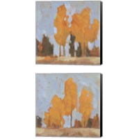 Framed 'Golden Seasons  2 Piece Canvas Print Set' border=