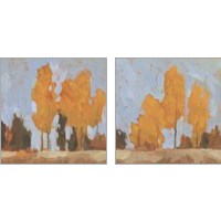 Framed 'Golden Seasons  2 Piece Art Print Set' border=