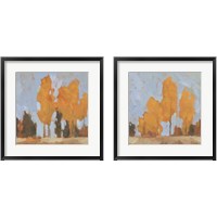 Framed 'Golden Seasons  2 Piece Framed Art Print Set' border=