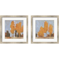 Framed 'Golden Seasons  2 Piece Framed Art Print Set' border=
