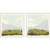 Framed 'Alpine Ascent  2 Piece Art Print Set' border=