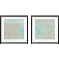 Framed 'Spring Abstract 2 Piece Framed Art Print Set' border=