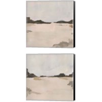 Framed 'Misty Horizon Line 2 Piece Canvas Print Set' border=