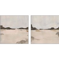 Framed 'Misty Horizon Line 2 Piece Art Print Set' border=