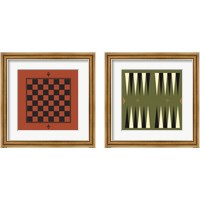 Framed 'Game Boards 2 Piece Framed Art Print Set' border=