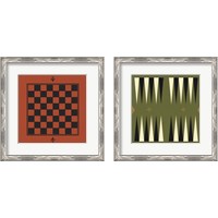 Framed 'Game Boards 2 Piece Framed Art Print Set' border=